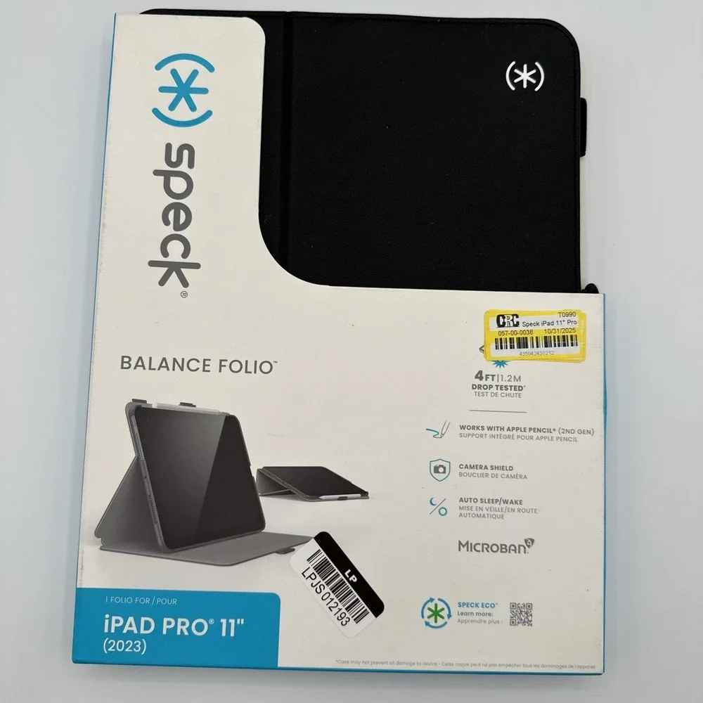 Speck - Balance Folio Case for Apple iPad Pro 11(latest‎ model/M4 chip) - Bl...